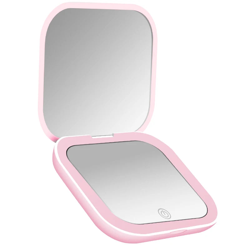 Portable LED Pocket Makeup Mirror