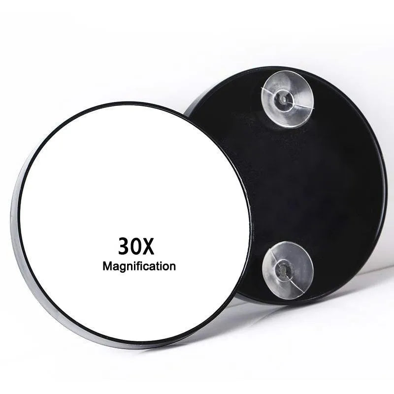 30x Magnifying Mirror with Suction