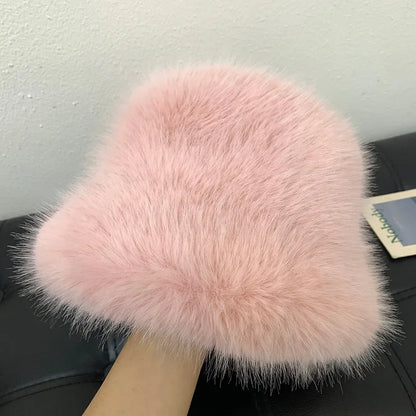 Zanoria Fur Bucket Hat