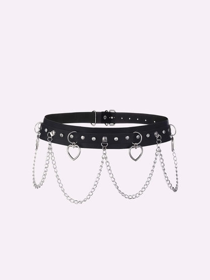 Moon Fringe Goth Belt