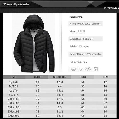 Automatic Heated Winter Jacket