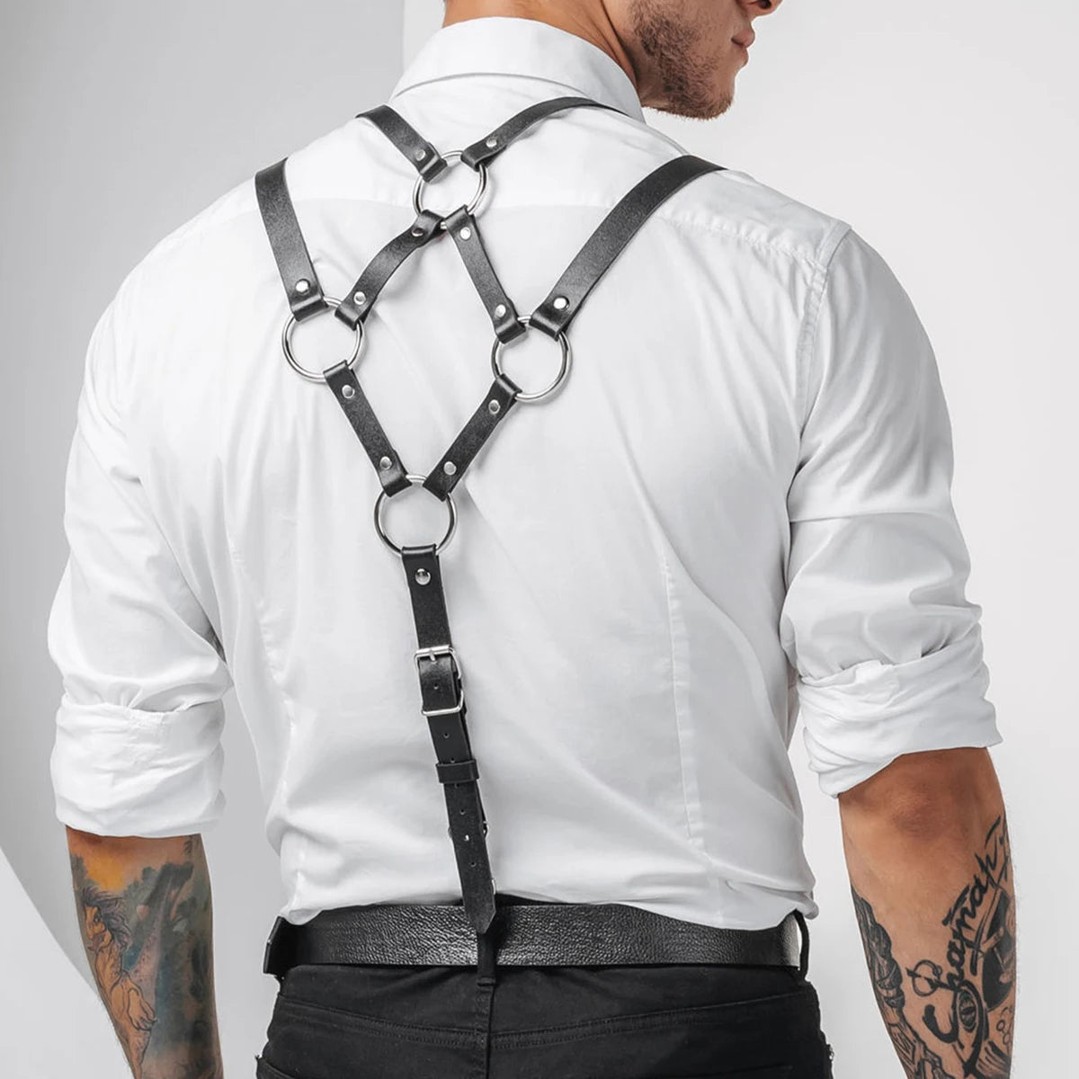 Leather Shoulder Straps Suspenders