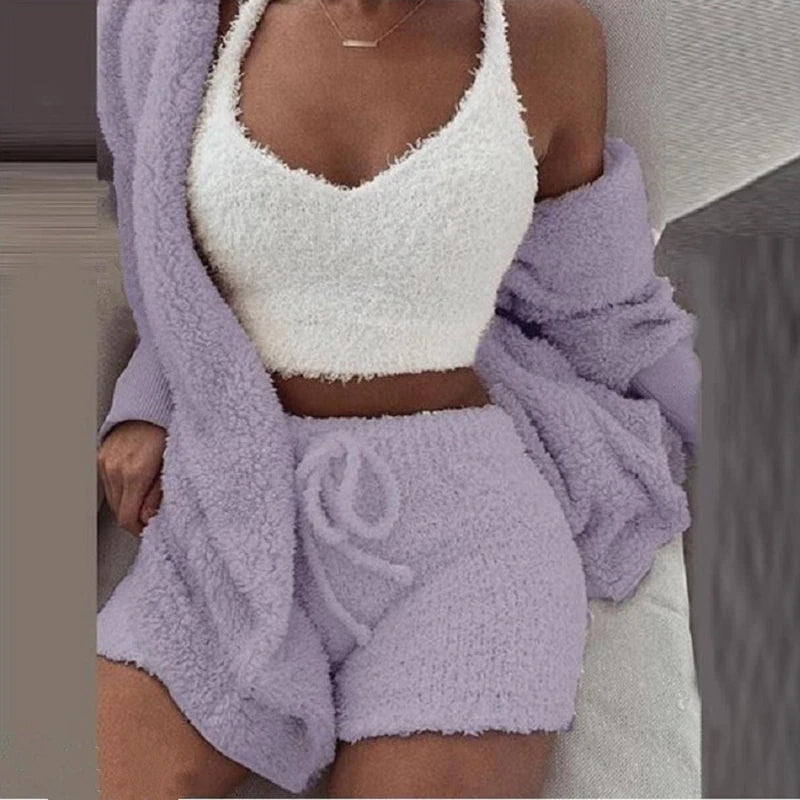 Zanoria Fluffy Pajama Set