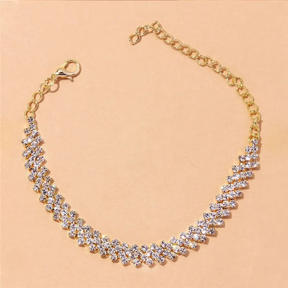 Sparkling Silver Anklet